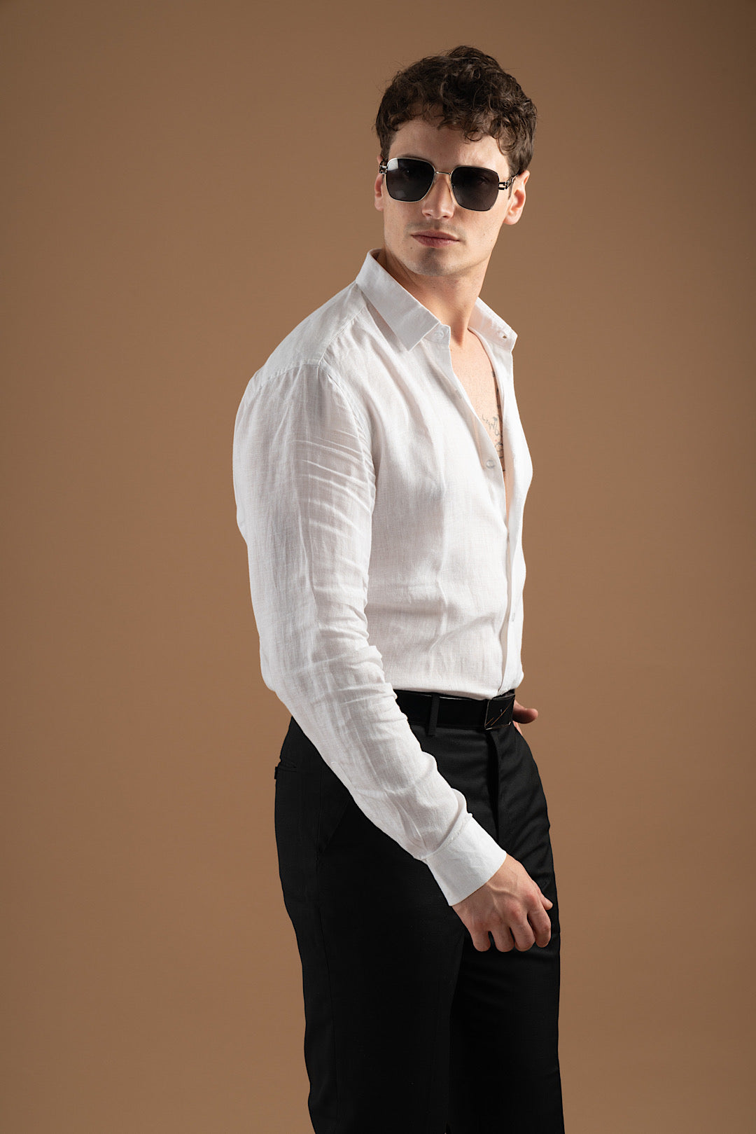 White Linen Shirt