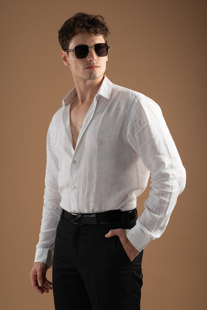 White Linen Shirt