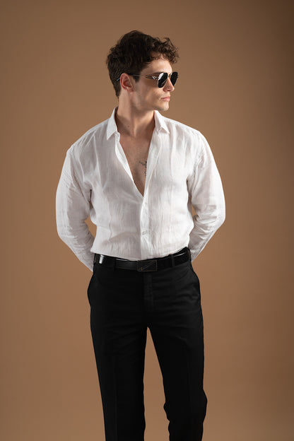 White Linen Shirt