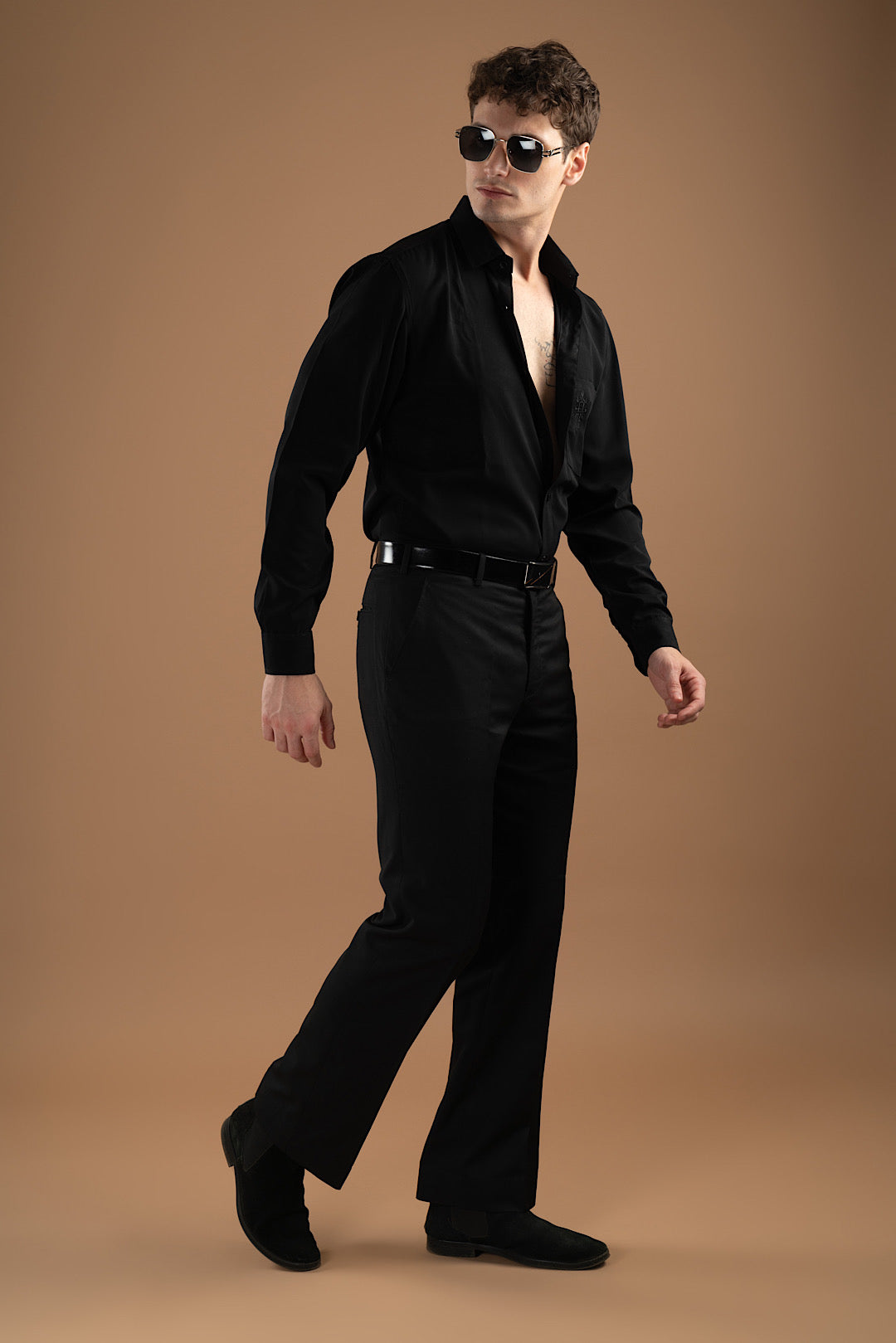 Black Cotton Shirt